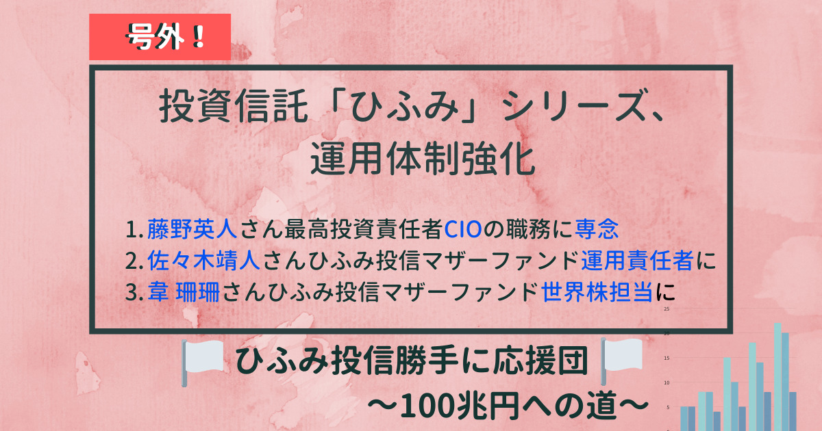 投資信託「ひふみ」シリーズ運用体制強化