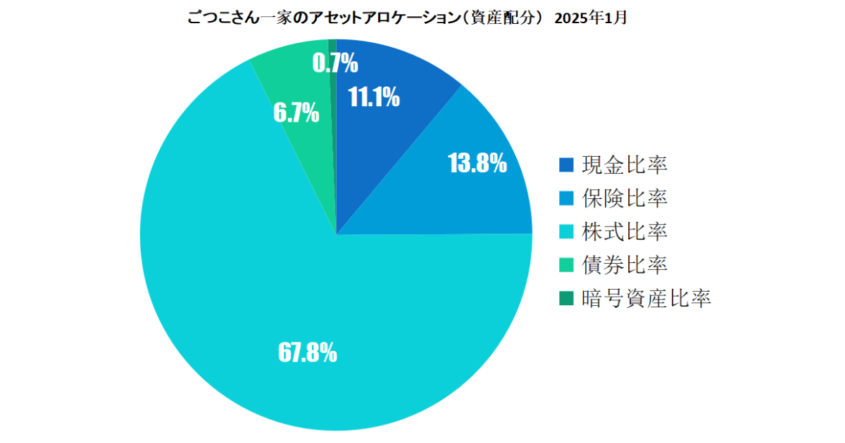 2025年1月資産クラス別比率